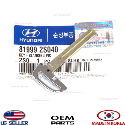GENUINE Uncut Blade Key Blank Smart Remote Key OEM Hyundai *See compatibility