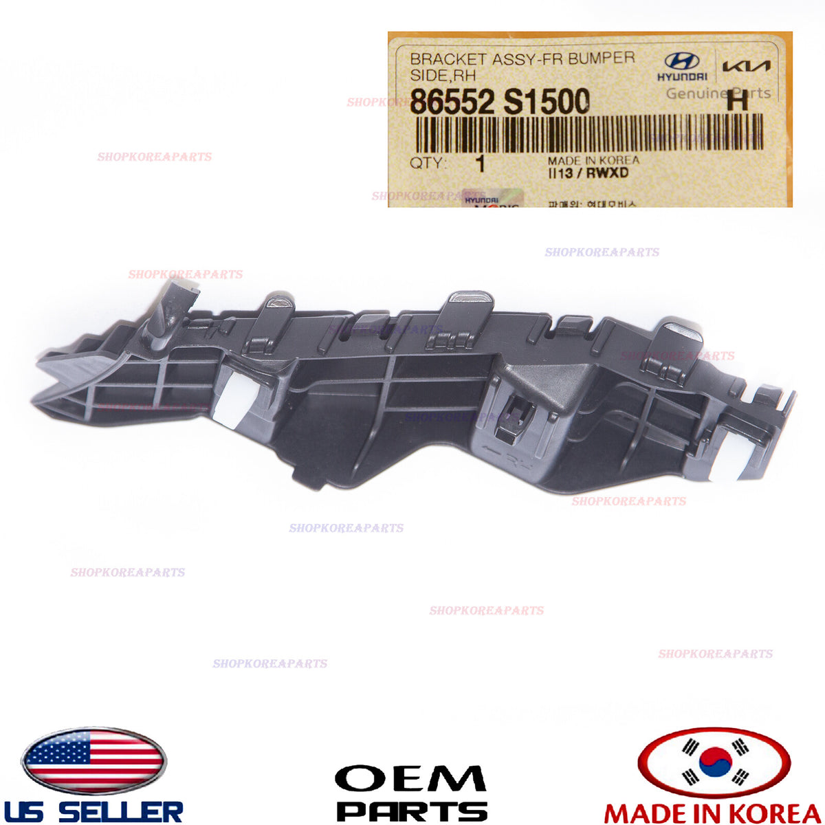 GENUINE Front Bumper Bracket Retainer RIGHT Passenger Side ⭐ SANTA FE 2021-2023