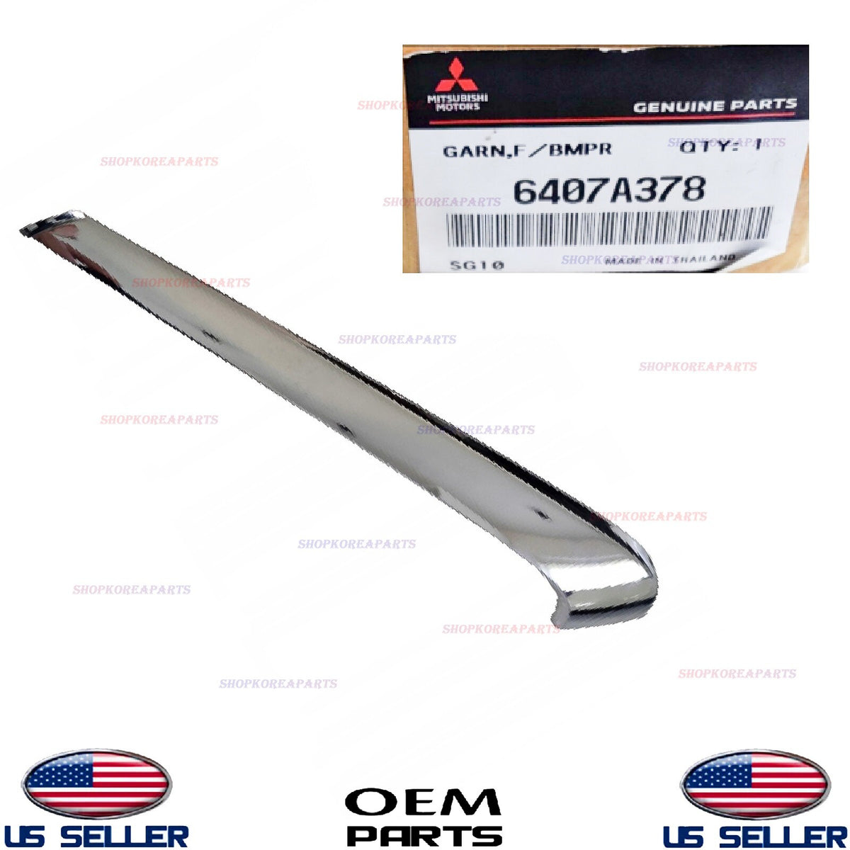 GENUINE Front Bumper Upper Molding RIGHT Passenger OEM Mitsubishi Mirage 2021-24
