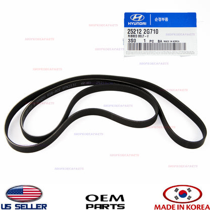 GENUINE OEM Serpentine Fan Drive Belt 2.0L 2.4L Hyundai Kia 25212-2G710