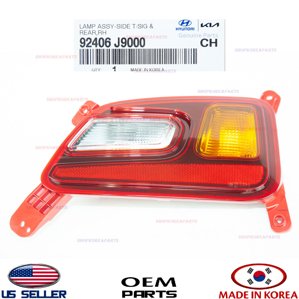 GENUINE Turn Signal Lamp Rear RIGHT Passenger Side OEM Hyundai Kona 2018-2021