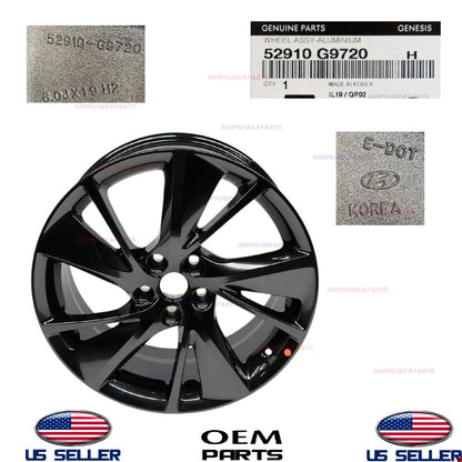 GENUINE Front Wheel Disk 8Jx19 ET34 Aluminum 2022-2025 Genesis G70 52910-G9720
