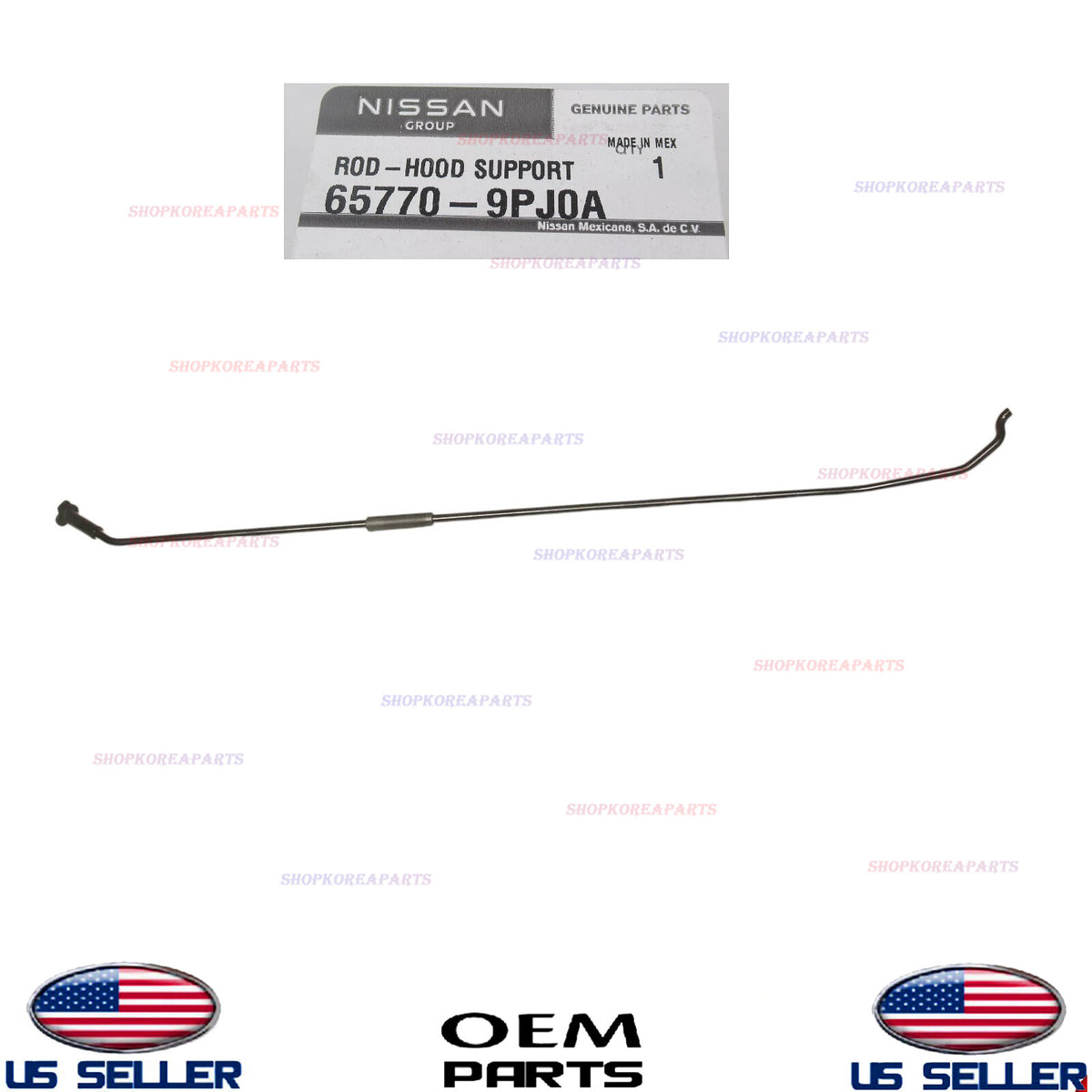 GENUINE OEM Hood Support Prop Rod 2017-2020 Nissan Pathfinder 65770-9PJ0A
