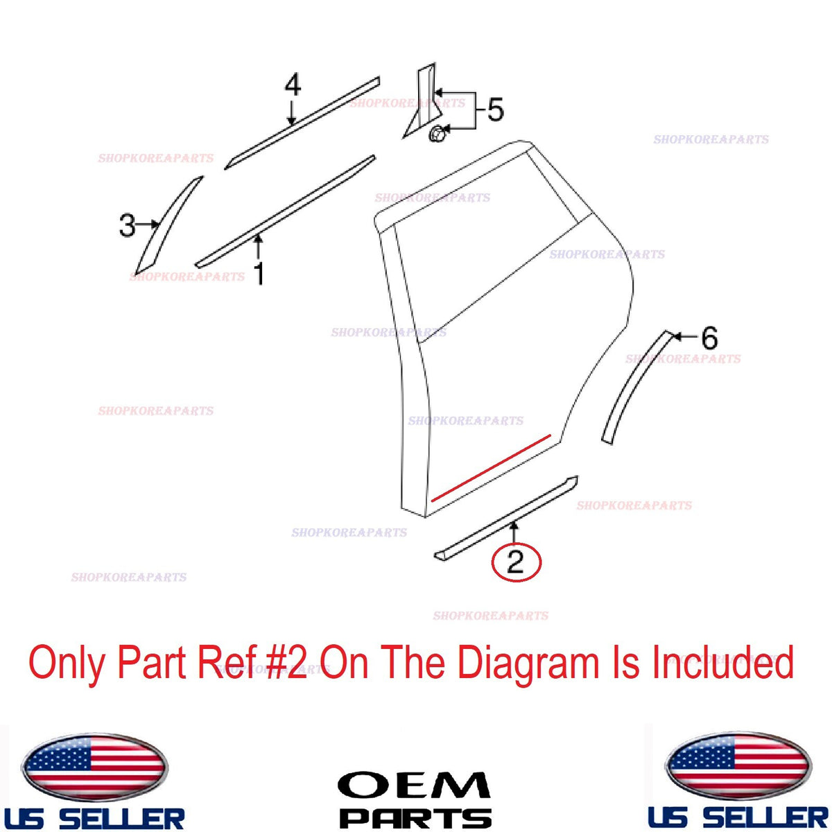 GENUINE Rear Door Moulding Lower LEFT Driver Side ⭐OEM⭐ NISSAN MURANO 2009-2014