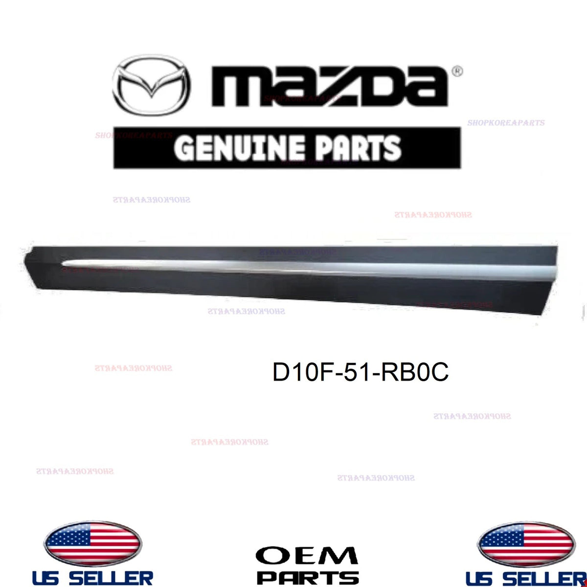GENUINE Front Door Lower Molding LEFT Driver Side 2016-2021 Mazda CX-3