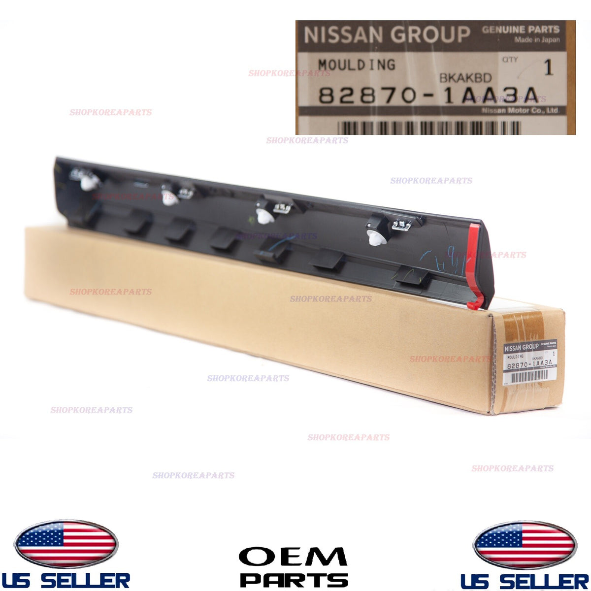 GENUINE Rear Door Moulding Lower RIGHT Passenger Side OEM NISSAN MURANO 2009-14
