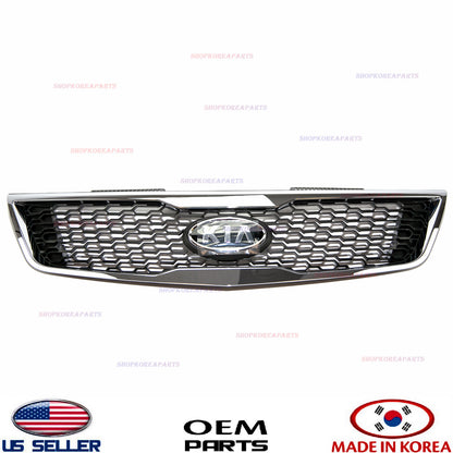 GENUINE Front Bumper Radiator Grille Chrome OEM Kia Forte Sedan 2011-2013