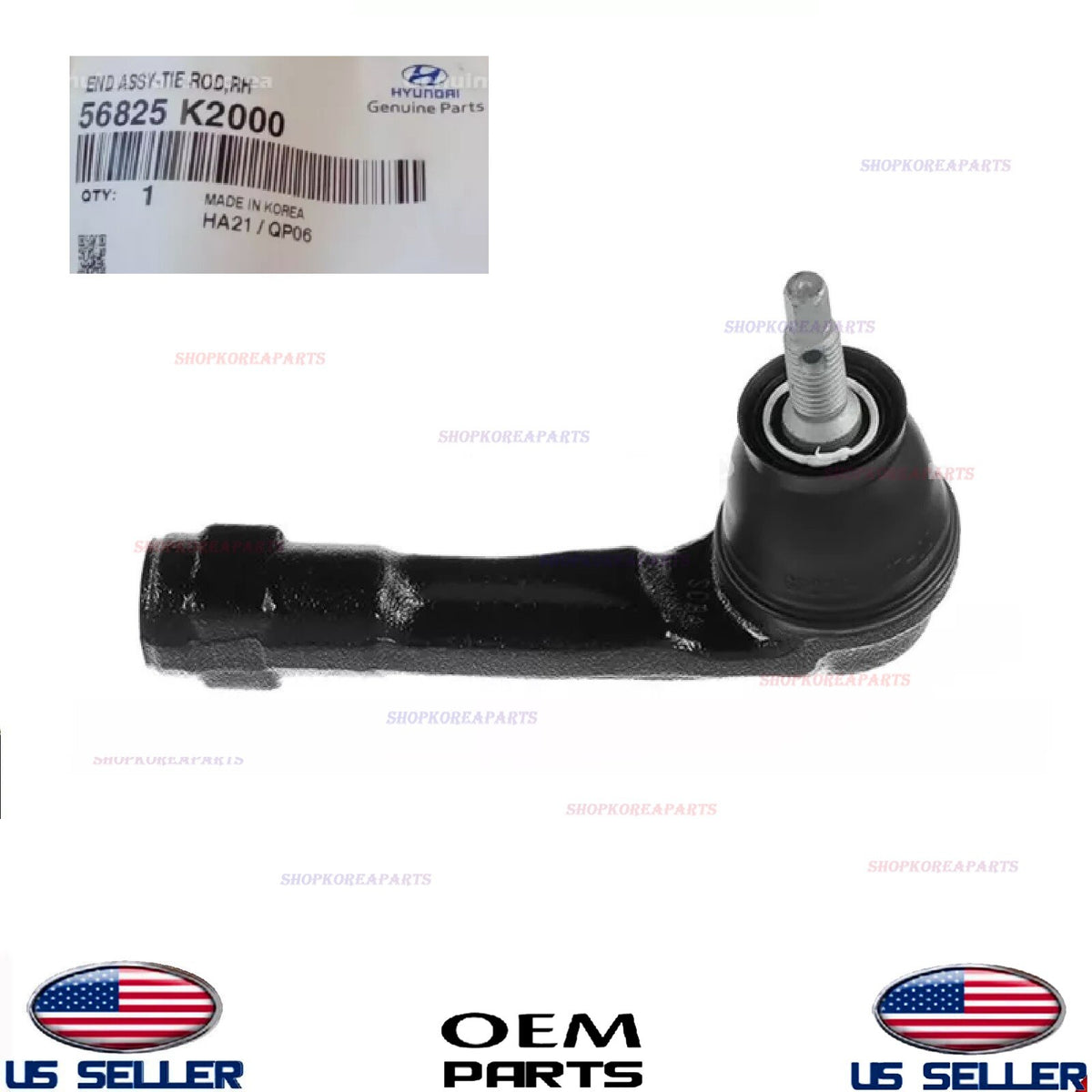 GENUINE OEM Right Passenger Side Outer Tie Rod End 2020-2025 Hyundai Venue