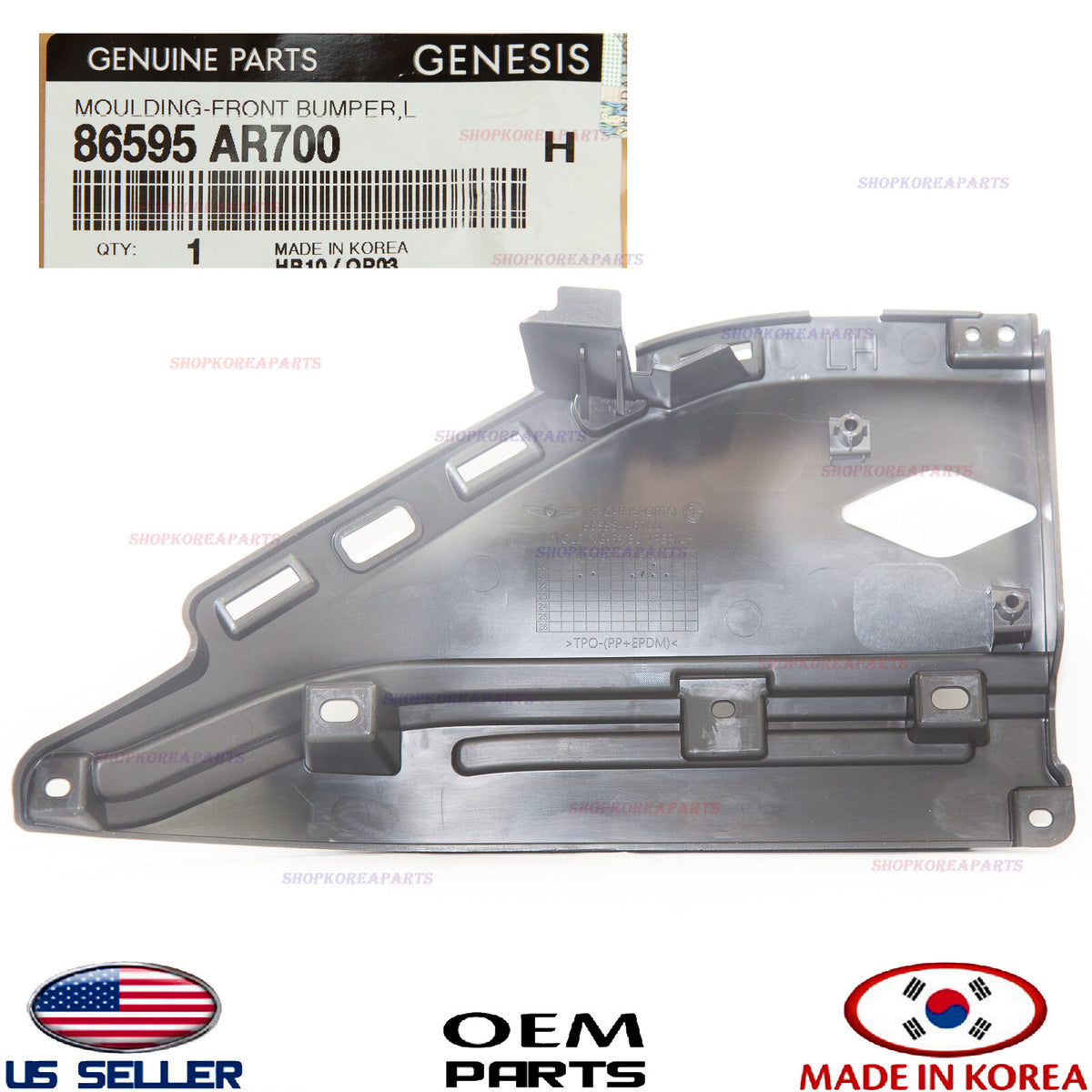 GENUINE Front Bumper Lower Grille Mounting LEFT Driver Side ⭐ GV70 Sport 2022-25