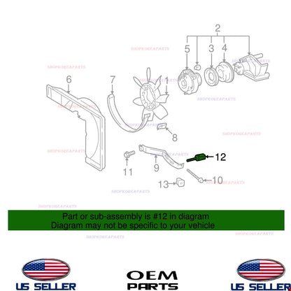 GENUINE Fan Belt Bolt Slider Toyota 1994-2005 3.4L V6 5VZFE 16385-62020