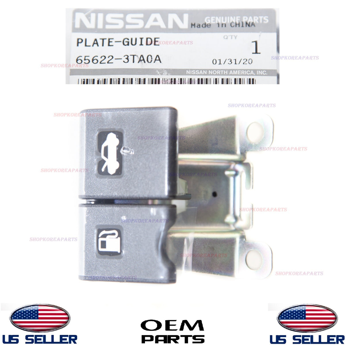 GENUINE Hood & Fuel Lid Lock Release Handle ⭐OEM⭐ NISSAN *See compatibility