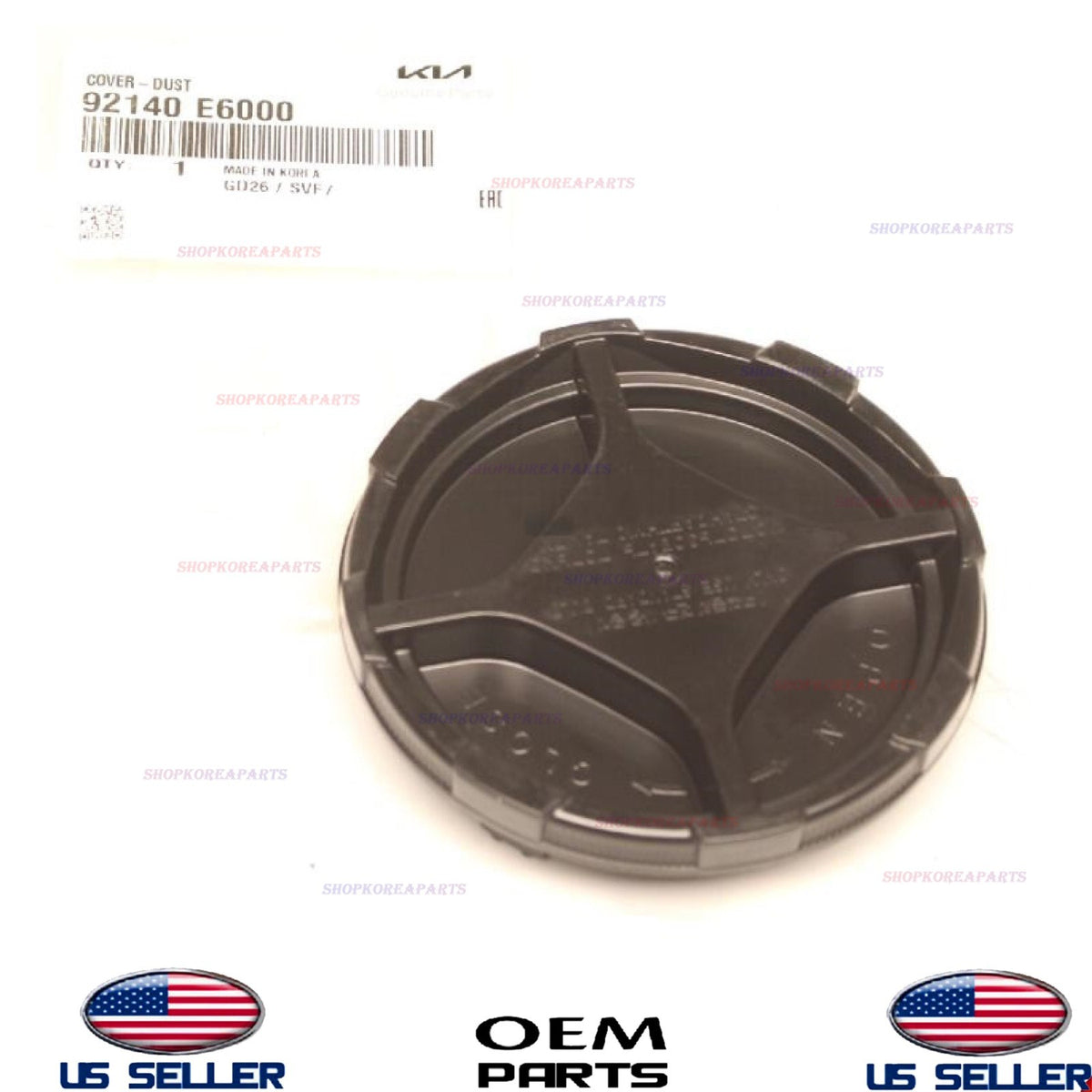 GENUINE OEM Headlamp Dust Cap Assembly 2016-2025 Hyundai Kia 92140-E6000