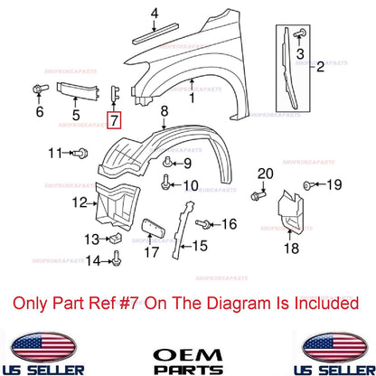 GENUINE OEM Front Fender Extension Panel Plastic Clip 08-22 Sequoia 07-13 Tundra