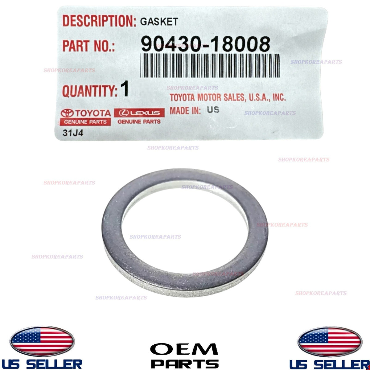 1pcs GENUINE Toyota Transfer Case Differential Gasket Washer 1975-10 90430-18008