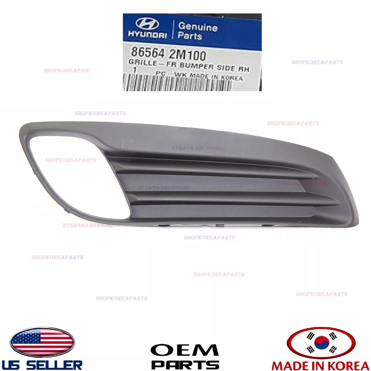 GENUINE Front Bumper Fog Lamp Bezel Cover RIGHT ⭐OEM⭐ Genesis Coupe 2010-2012