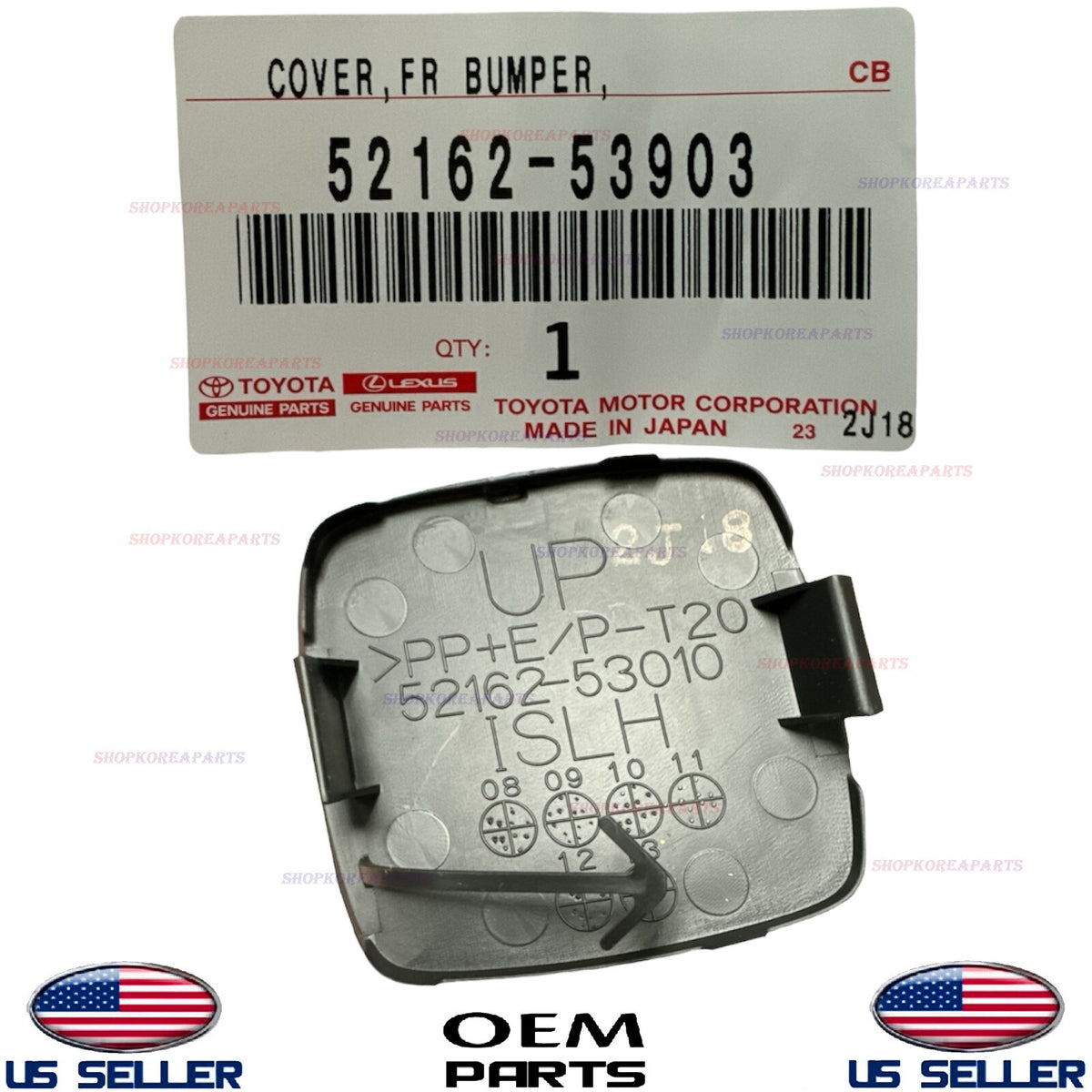 GENUINE OEM Rear Bumper Tow Hook Cover Left Driver Side 06–08 Lexus IS250 IS350