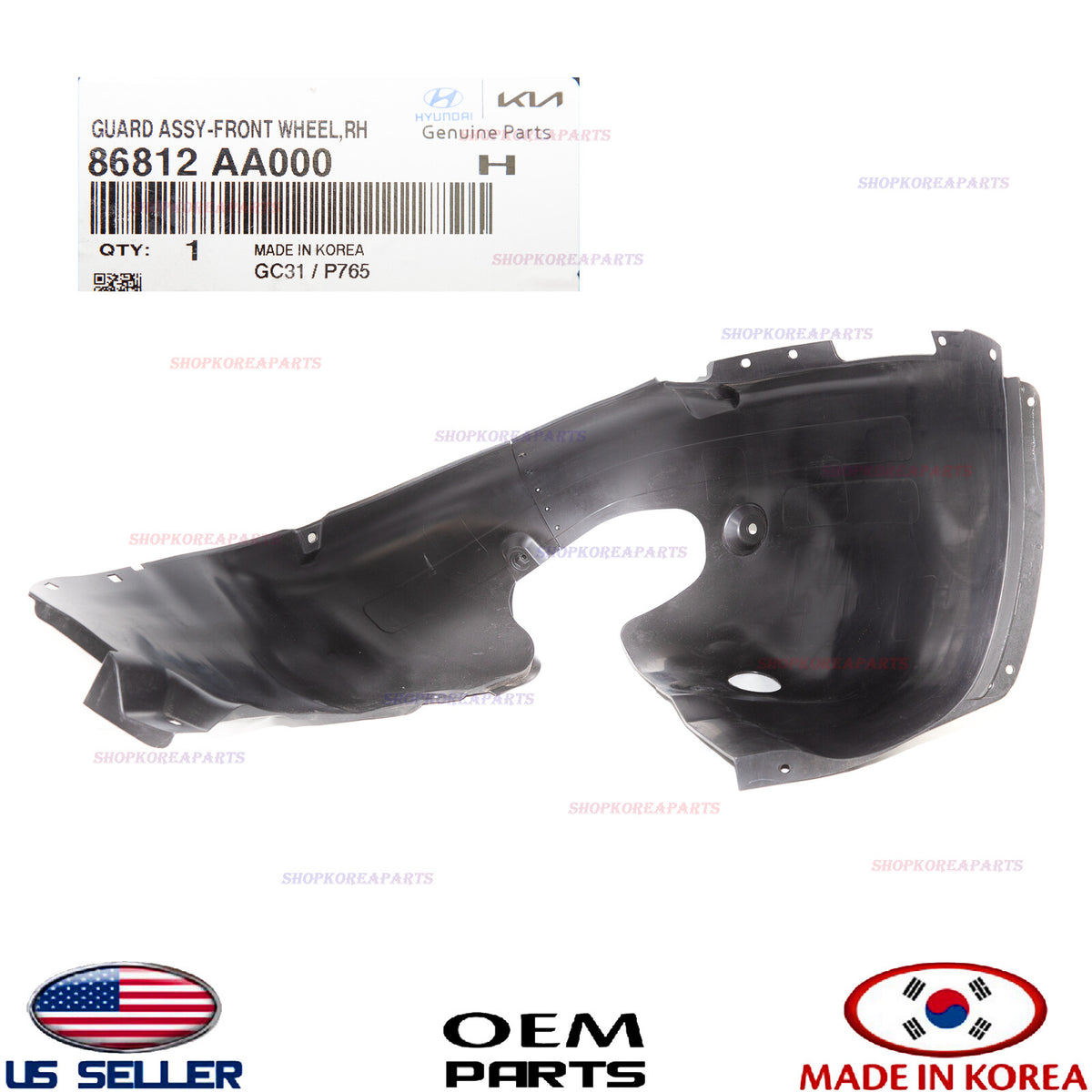 GENUINE Fender Liner Front RIGHT Passenger Side OEM ELANTRA sedan 2021-2023