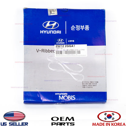 GENUINE Fan Drive Belt V-Ribbed OEM Hyundai Kia 2.0L 2.4L *See compatibility
