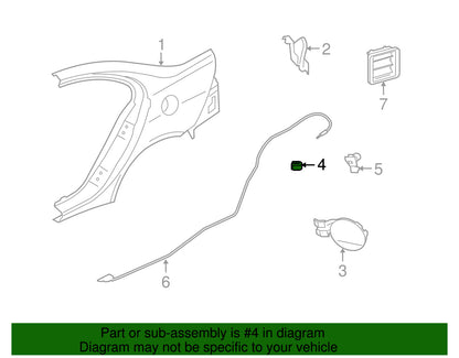 GENUINE OEM Fuel Door Release Cable Clip 1991-2017 Mitsubishi MR970563
