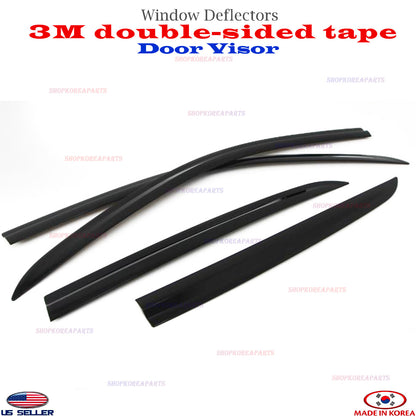 4pcs 2S Tape Smoke Door Visor Vent Window Deflector for CHEVROLET TRAX 2015-2023