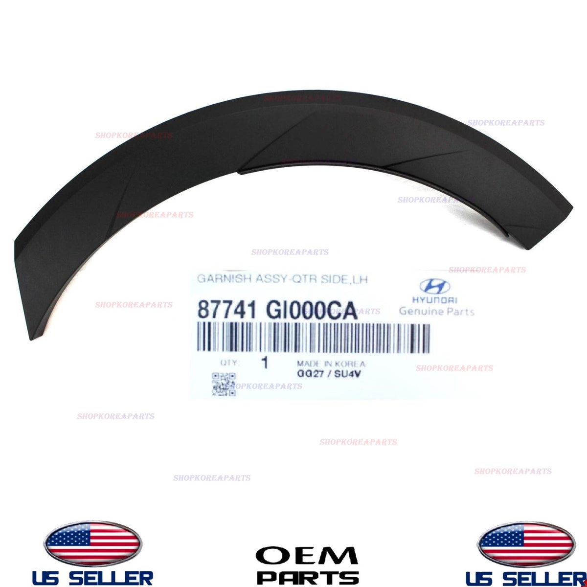 OEM Rear Fender Wheel Opening Molding LEFT Driver Side 2022-2024 Hyundai Ioniq 5