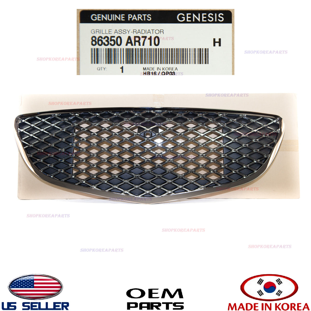 GENUINE OEM Front Bumper Radiator Grille 2022-2025 GV70 3.5L SPORT 86350-AR710