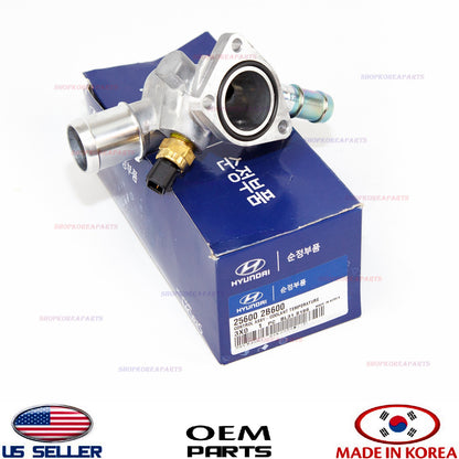 Coolant Water Outlet Thermostat Housing OEM Hyundai Kia 12-19 *See compatibility