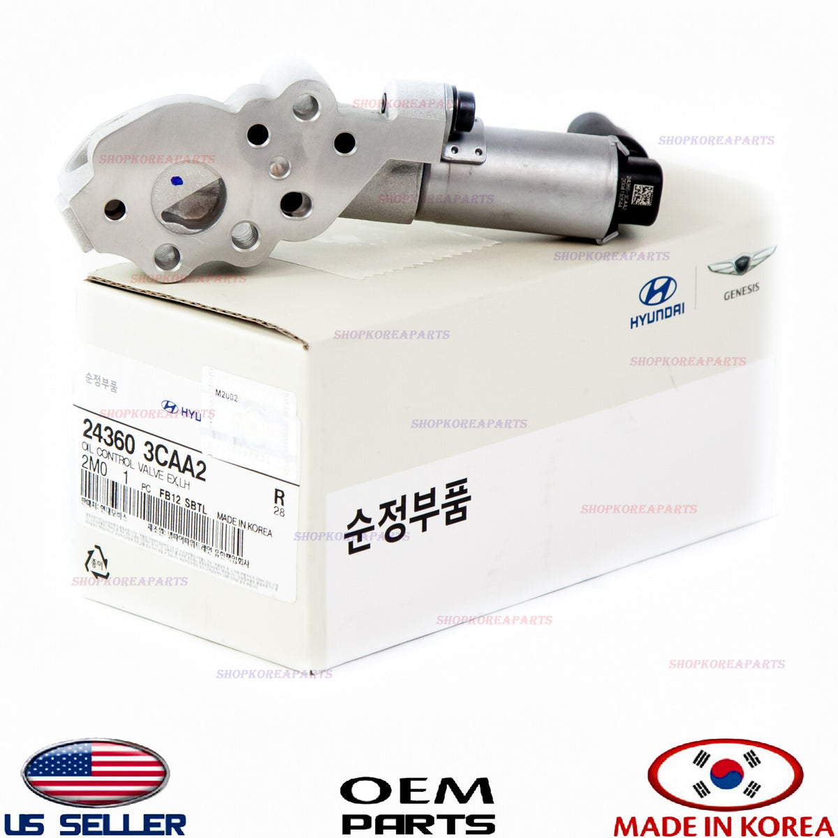 GENUINE Oil Control Valve Exhaust LEFT ⭐OEM⭐ HYUNDAI KIA *See compatibility