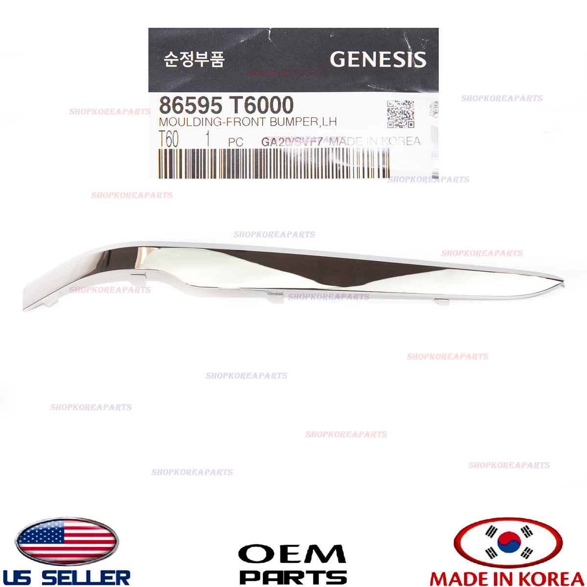 GENUINE Front Bumper Lower Molding LEFT Driver Side OEM⭐ GENESIS GV80 2021-2024