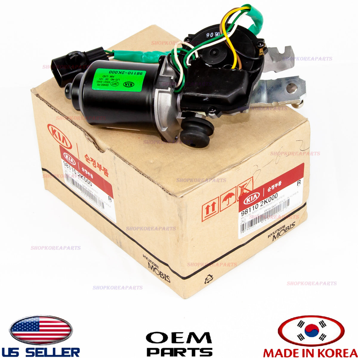 GENUINE Windshield Wiper Motor Assy Front ⭐OEM⭐ Kia Soul 2010-2013 981102K000