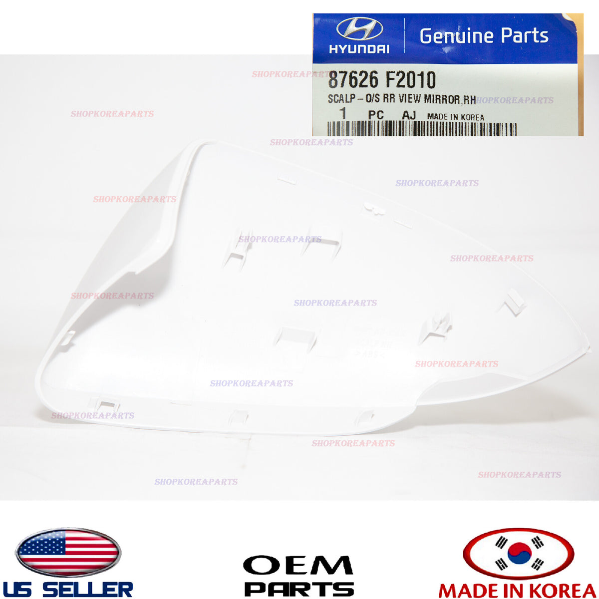 GENUINE Outer Mirror Cover Cap RIGHT Passenger Side OEM ELANTRA SEDAN 2017-2020