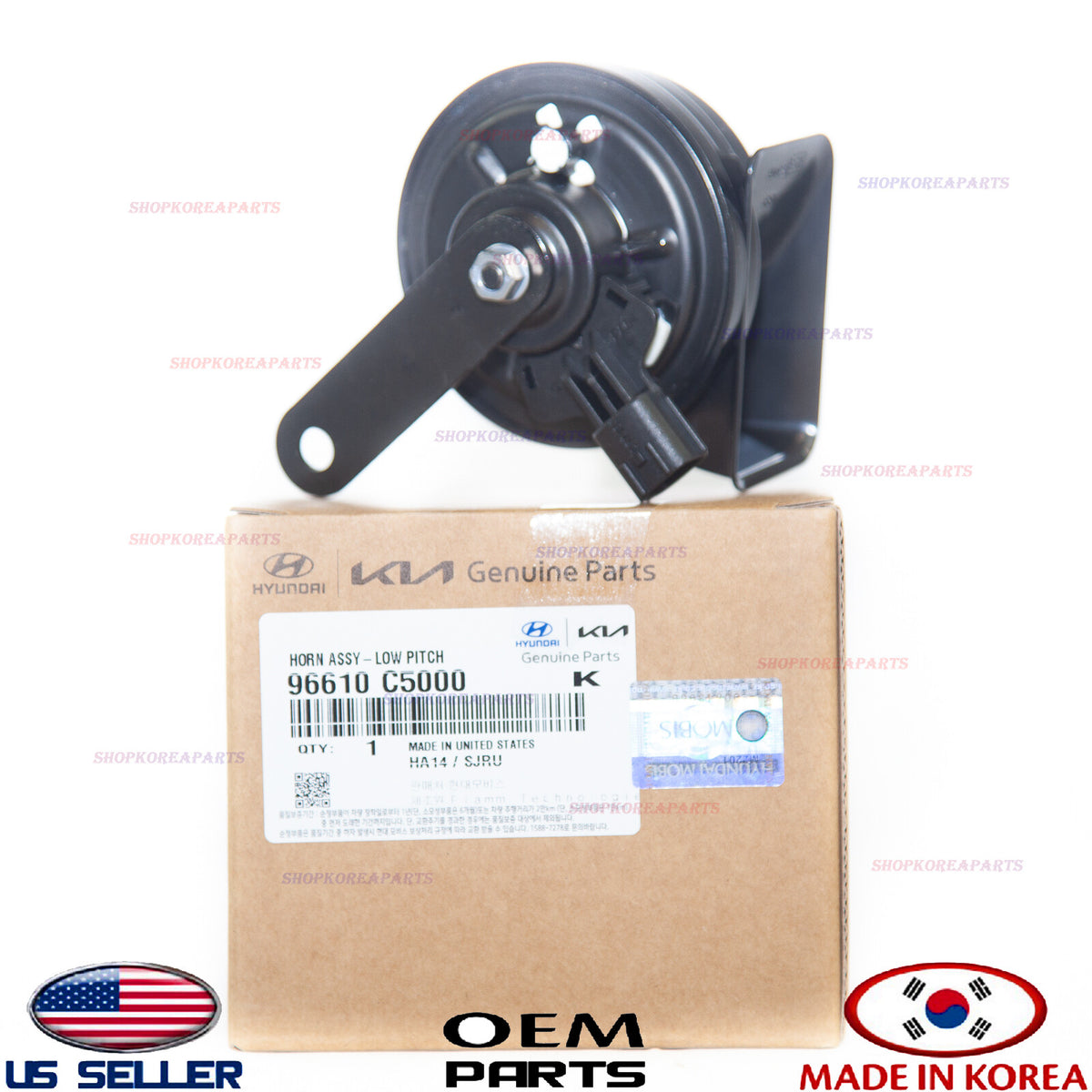 GENUINE Horn Assy Low Pitch ⭐OEM⭐ KIA SORENTO 2016-2020 96610C5000