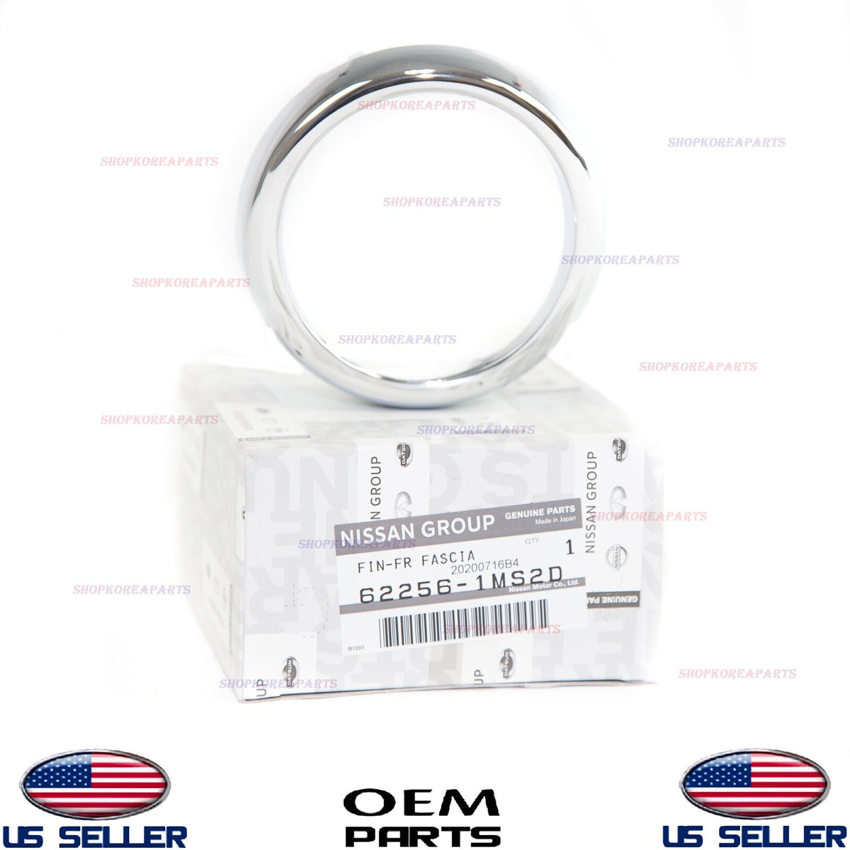 GENUINE Front Fog Lamp Chrome Trim Ring RIGHT ⭐OEM⭐ INFINITI *See compatibility