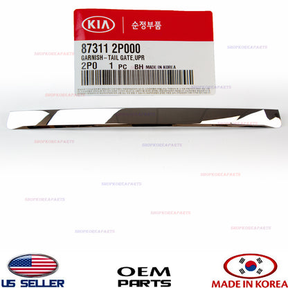 GENUINE Rear Lift Gate Trunk Trim Chrome Molding OEM Kia Sorento 2011-2013