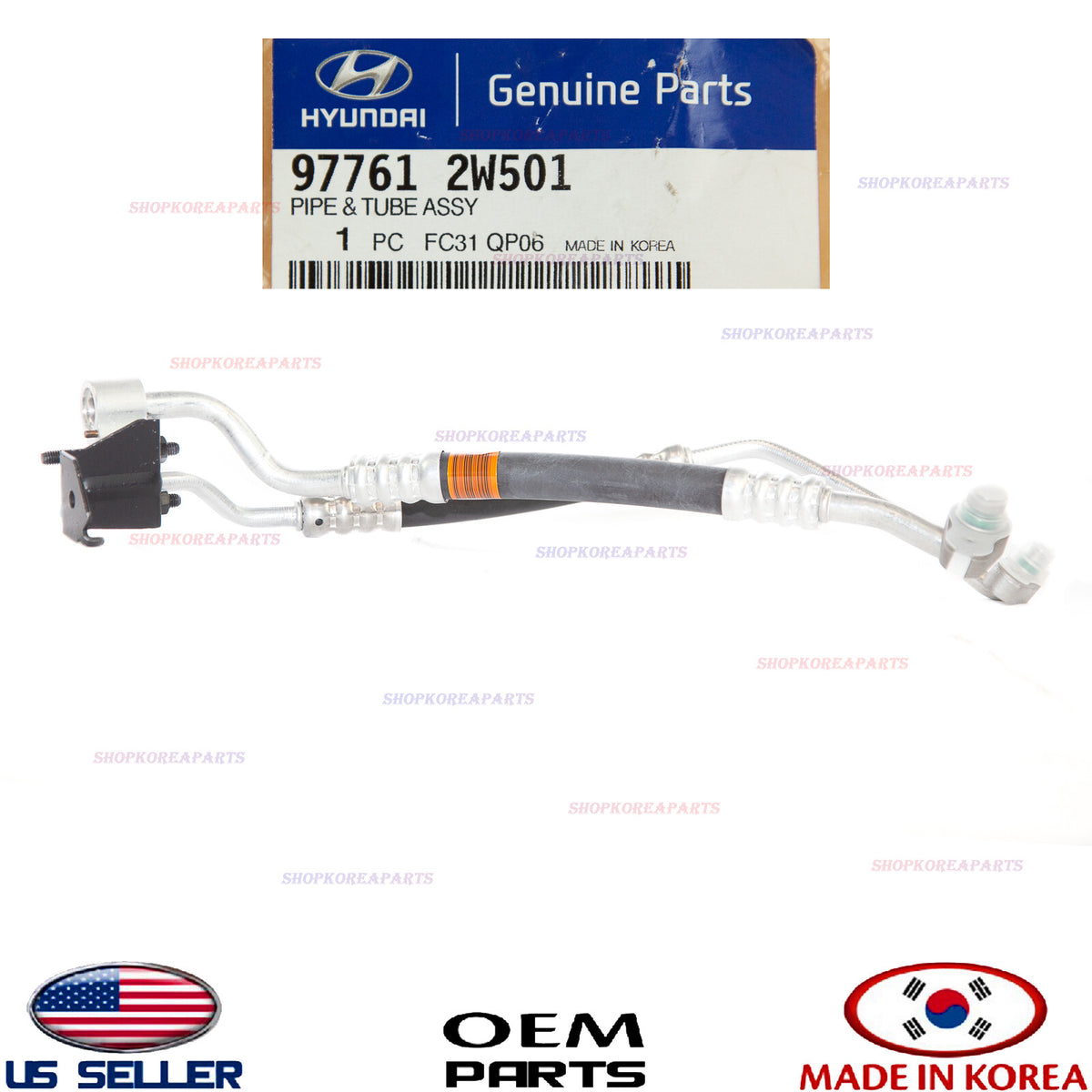 ✅GENUINE✅ AC Condenser Line-Front A/C Tube OEM Hyundai Santa Fe 2.4L 2013-2018