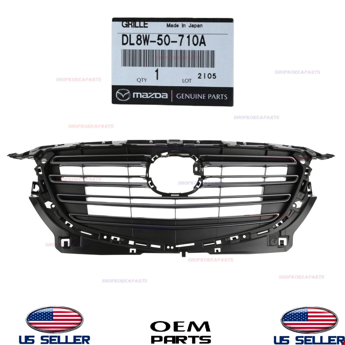 GENUINE Front Bumper Grille 2019-2021 Mazda CX-3 Sport DL8W-50-710A
