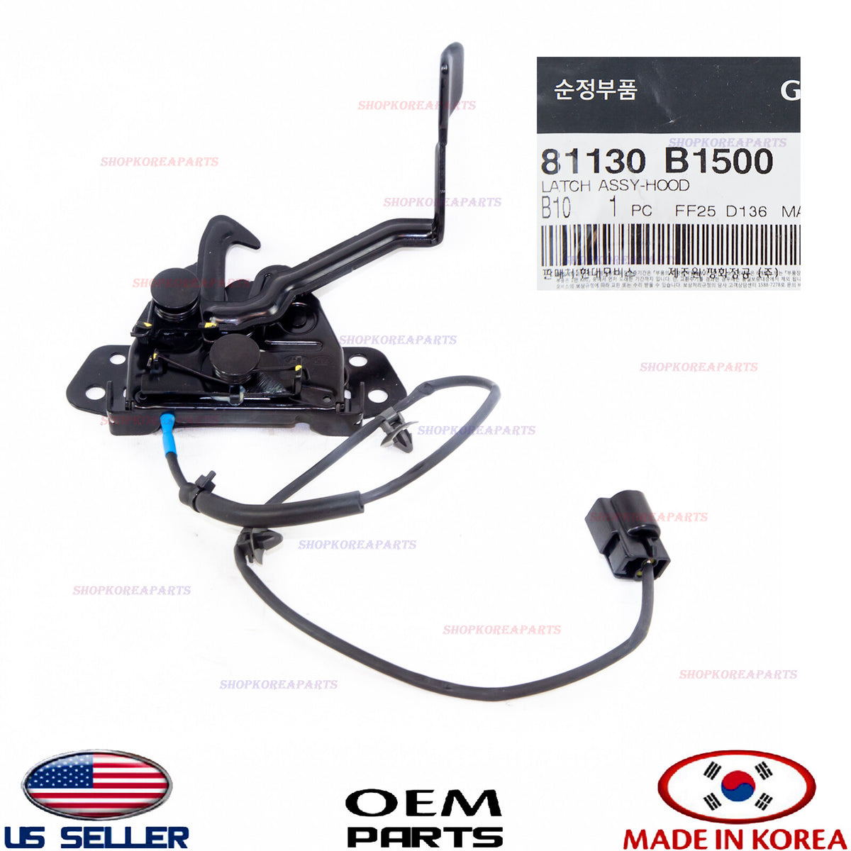 GENUINE Hood Lock Latch Assy ⭐OEM⭐ GENESIS G80 2018-2020 81130B1500