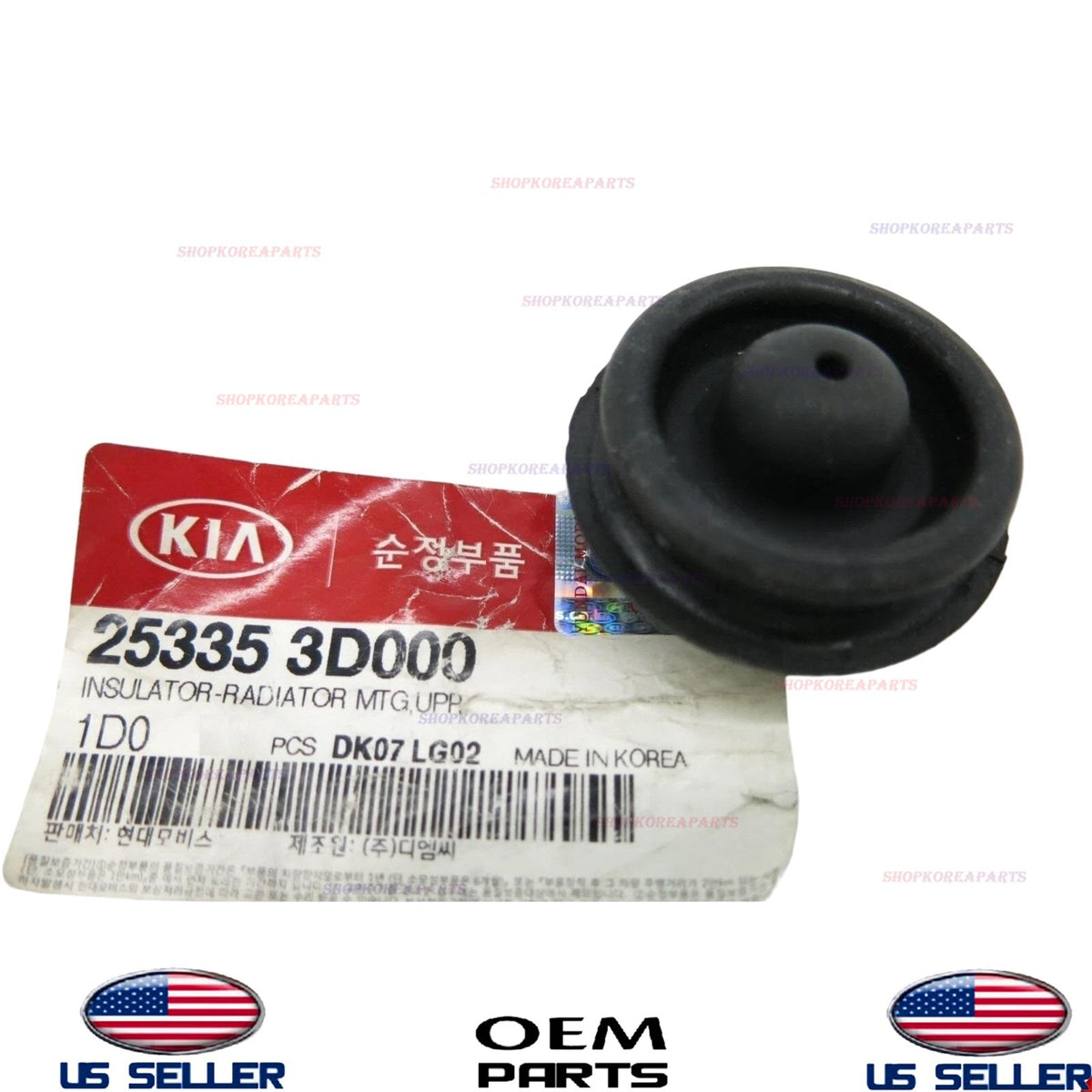 GENUINE Radiator Insulator Mounting Upper 2002-2015 Hyundai Kia 25335-3D000
