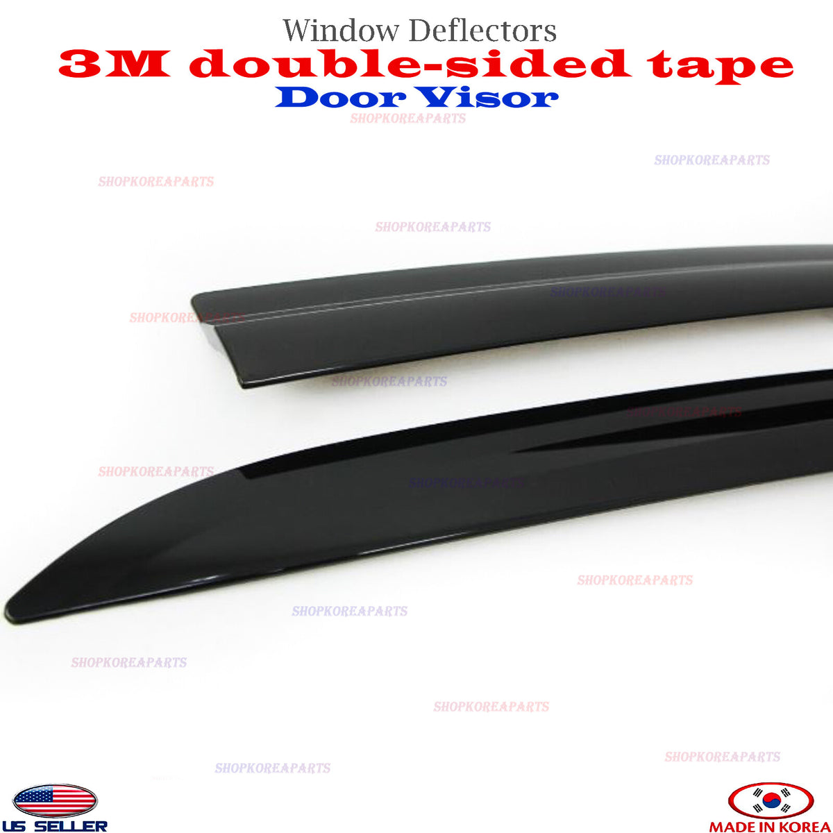 4pcs 2S Tape Smoke Door Visor Vent Window Deflector for CHEVROLET TRAX 2015-2023
