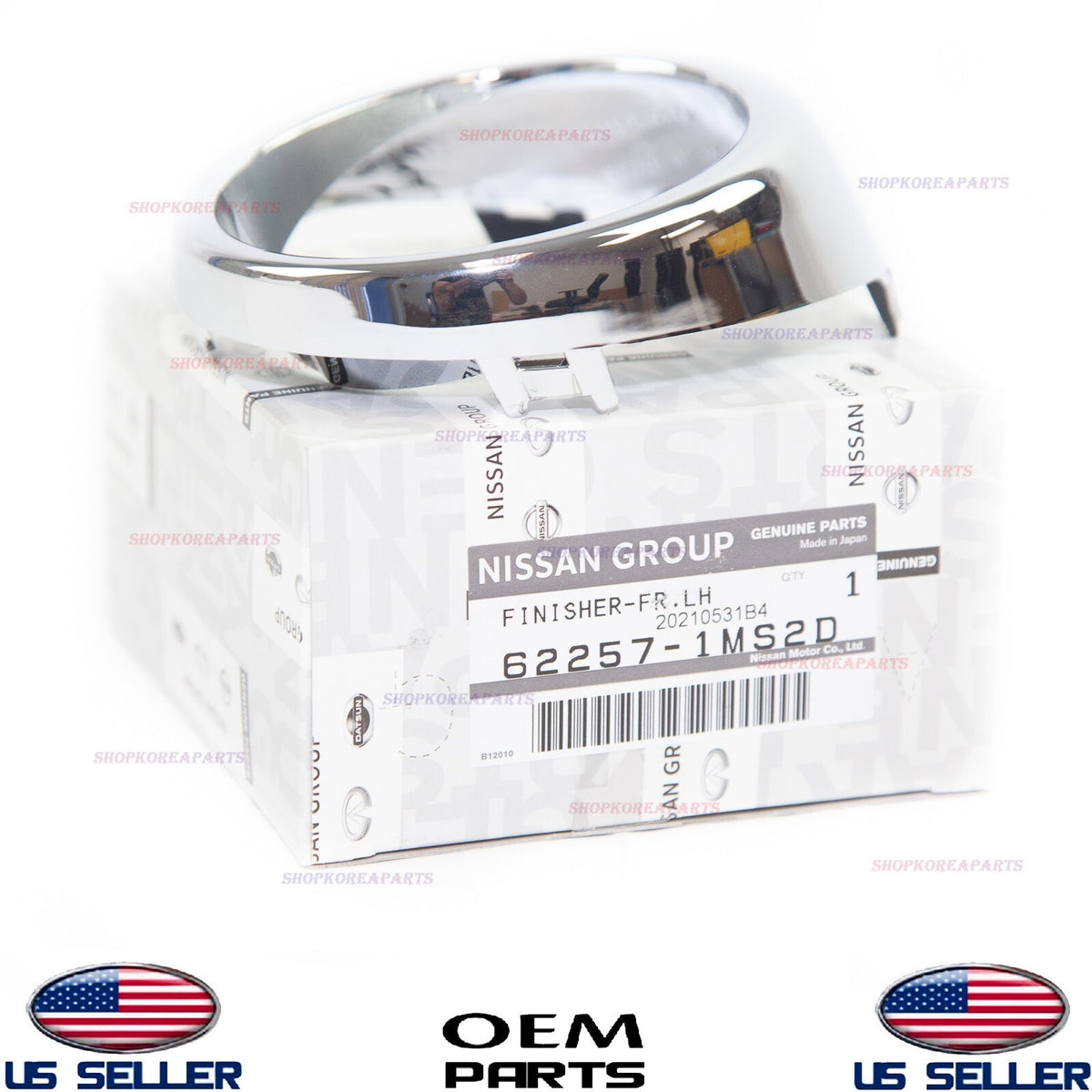 GENUINE Chrome Trim Bezel Ring Fog Lamp Driver Side INFINITI *See compatibility