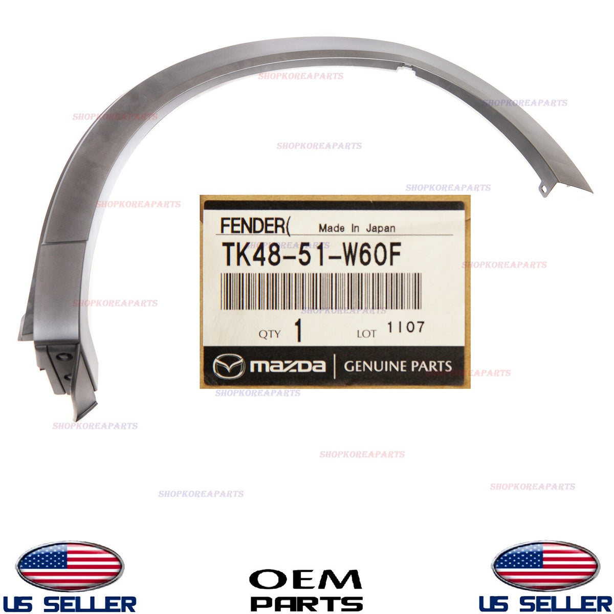 GENUINE Rear Fender Wheel Opening Molding Left Driver Side OEM Mazda CX-9 16-23