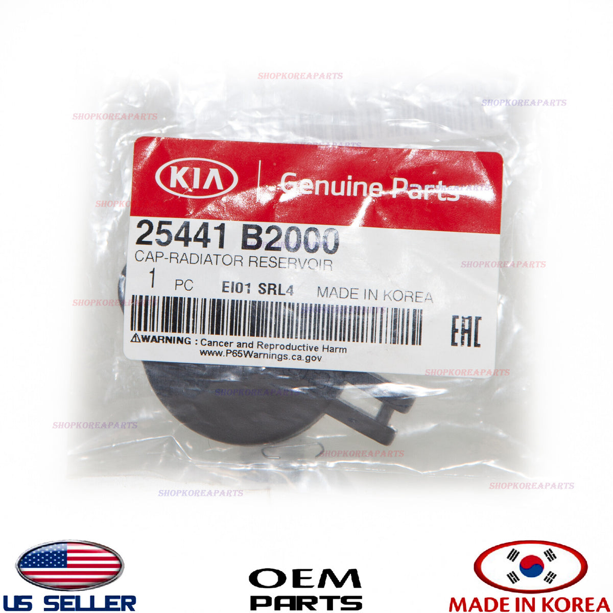GENUINE Coolant Reservoir Cap ⭐OEM⭐ KIA SOUL 2014-2019 NON-TURBO 25441B2000