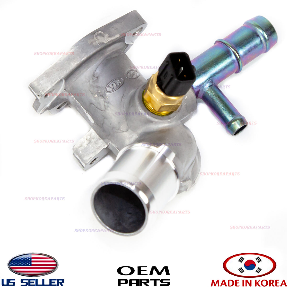 Control Temperature, Inlet Flange Water Inlet OEM Hyundai Kia See compatibility