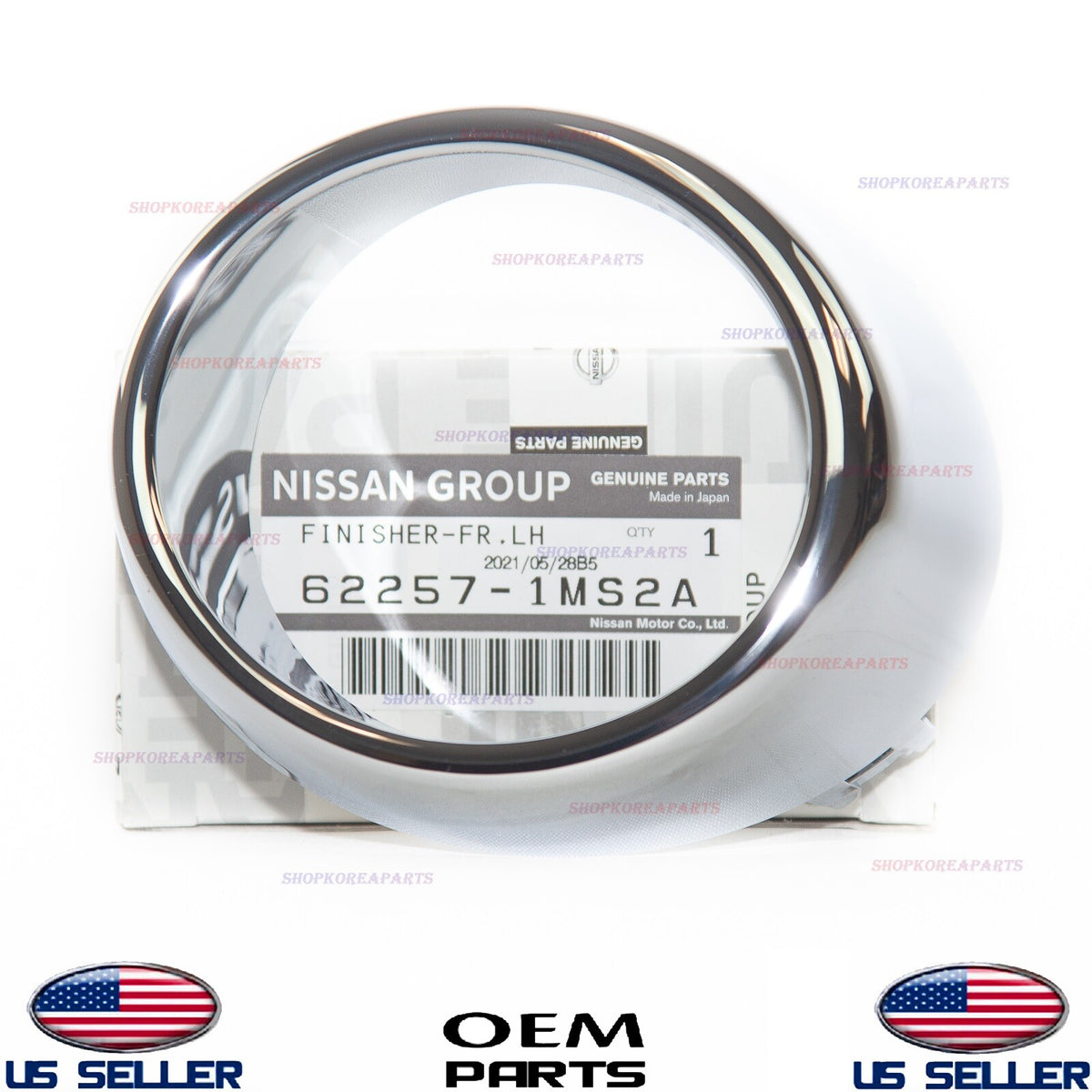 GENUINE Chrome Trim Bezel Ring Fog Lamp Driver Side INFINITI *See compatibility