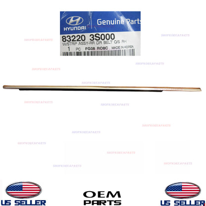GENUINE OEM Rear Right Passenger Side Door Belt Molding 2011-2014 Hyundai Sonata
