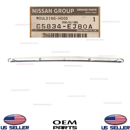 ✅GENUINE✅ Hood Moulding Trim Chrome ⭐OEM⭐ INFINITI M35 M45 2006-2010 65834-EJ80A