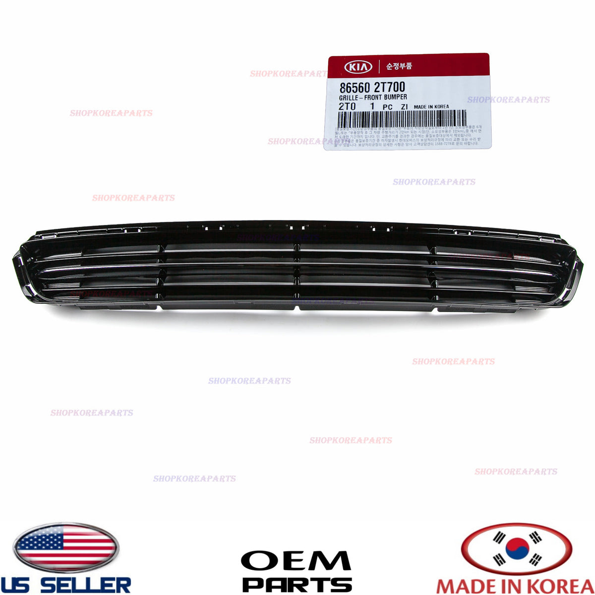 GENUINE Front Bumper Center Grille Lower W/CHROME OEM KIA OPTIMA 2014-2015