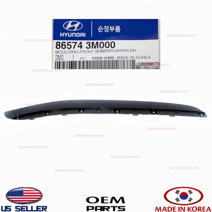MOULDING FRONT BUMPER UPPER right PASSENGER SIDE ⭐OEM⭐ GENESIS SEDAN 2009-2014