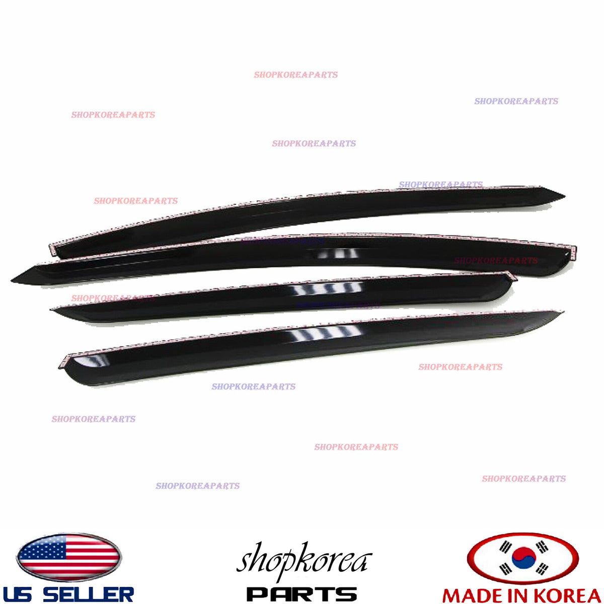 SMOKED DOOR VISOR WINDOW VENT SUN DEFLECTOR fits for HYUNDAI SONATA 2011-2014