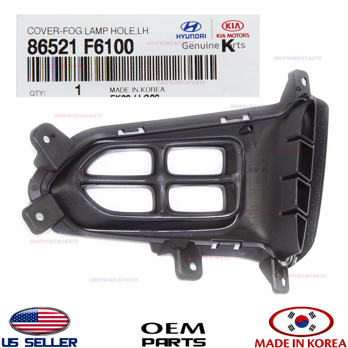 GENUINE Front Bumper Fog Lamp Cap Cover LEFT Driver Side ⭐OEM⭐ CADENZA 2017-2019